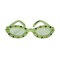 Party Central Pack of 6 Green and Red Jeweled Garden Flower Party Eyeglasses Costume Accessories - One Size
